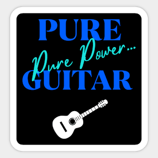 Pure Guitar Pure Power Sticker